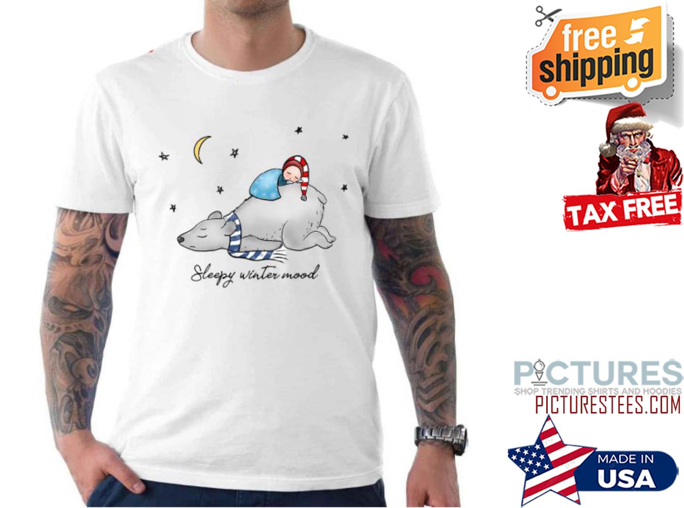 Winter Mood Sleepy Bear shirt