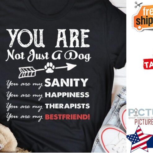 You are not just a dog you are my sanity happiness therapists best friend shirt