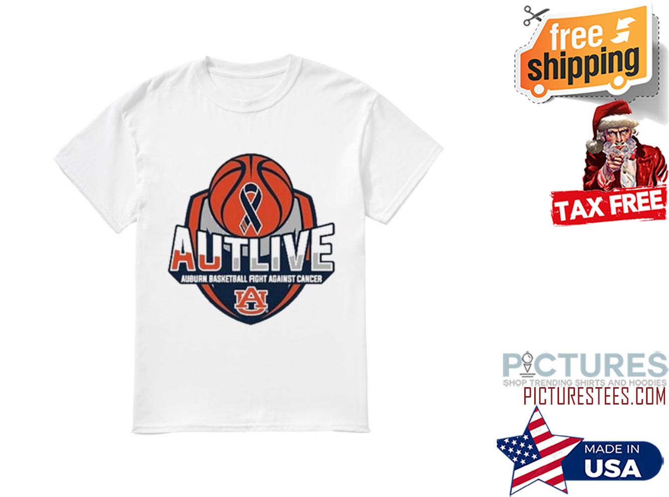 Autllive auburn basketball fight against cancer shirt