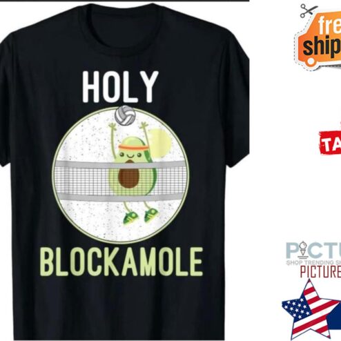 Avocado volleyball Holy blockamole shirt