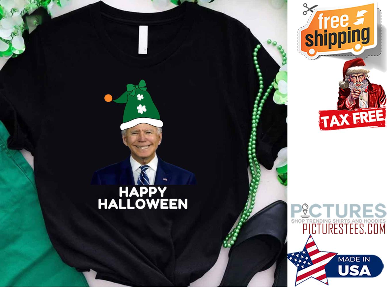 Biden Happy Halloween St Patrick's Day shirt