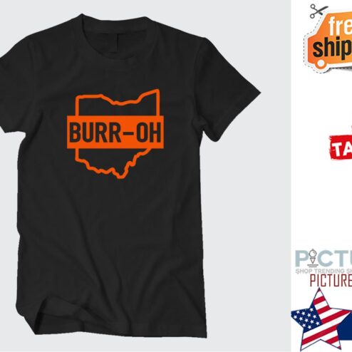BURR-OH Bengals Burrow Maps Ohio shirt