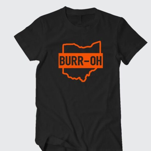 BURR-OH Bengals Burrow Maps Ohio shirt