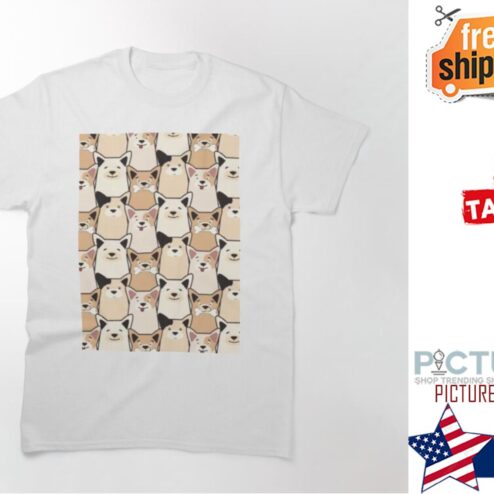 Colorful cute Dogs dog lover shirt