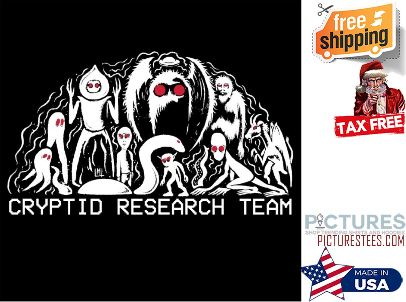 Cryptid research team shirt