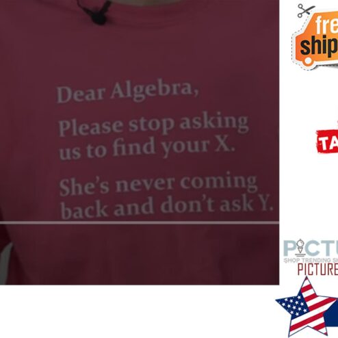 Dear Algebra Please Stop Asking Us To Find Your X Shirt