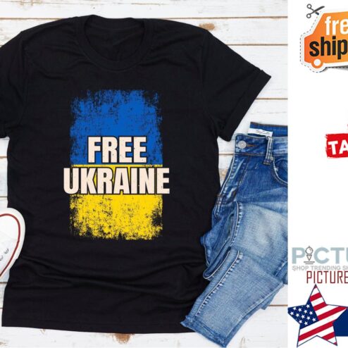 Free Ukraine flag shirt