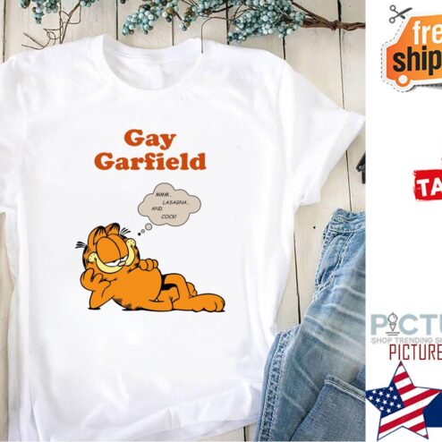 Gay Garfield mmm Lasagna and Cock shirt