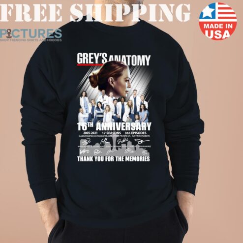 Greys Anatomy 16th Anniversary Thank You For The Memories Classic Shirt