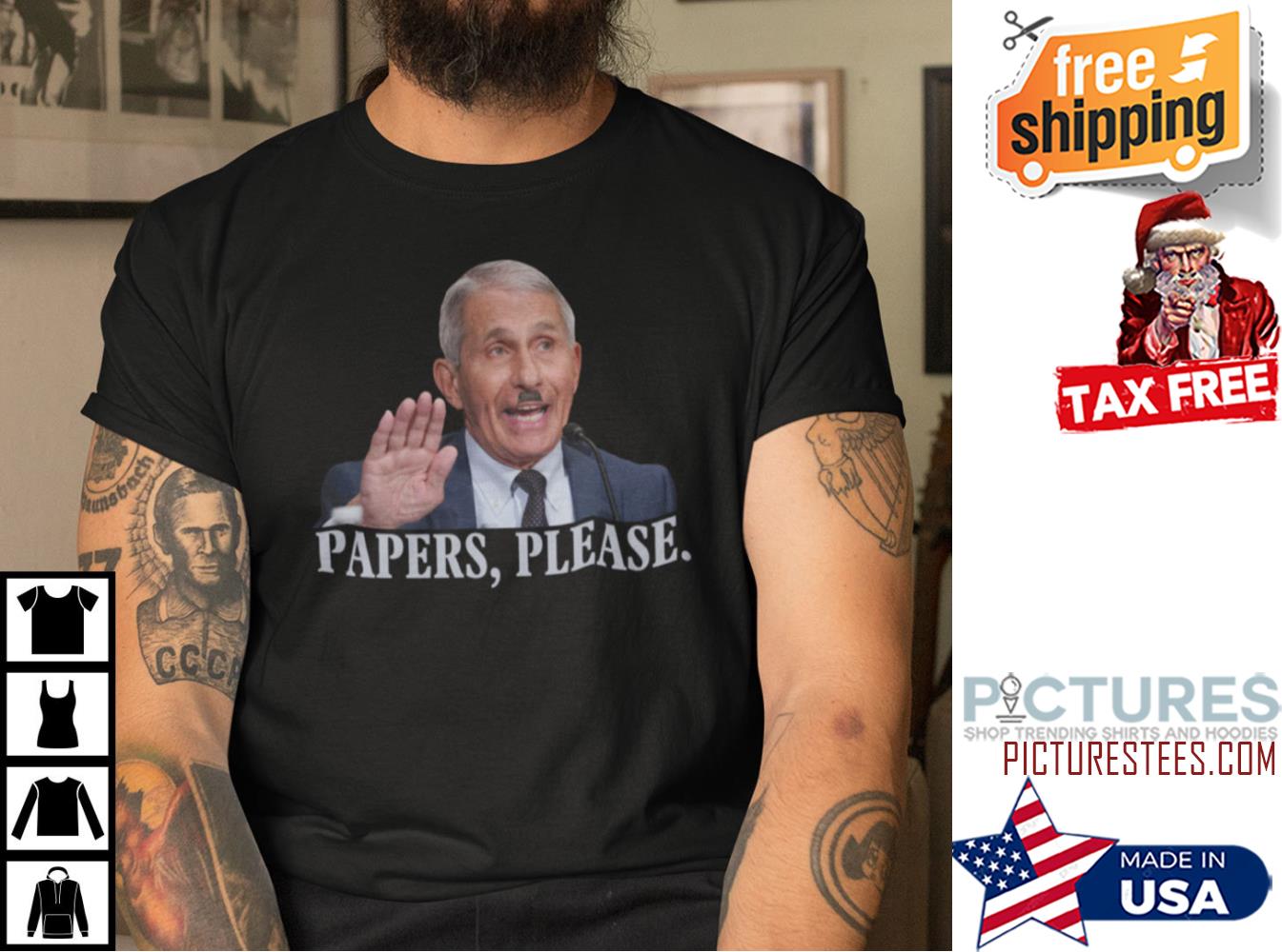 Heil Fauci Papers Please Shirt