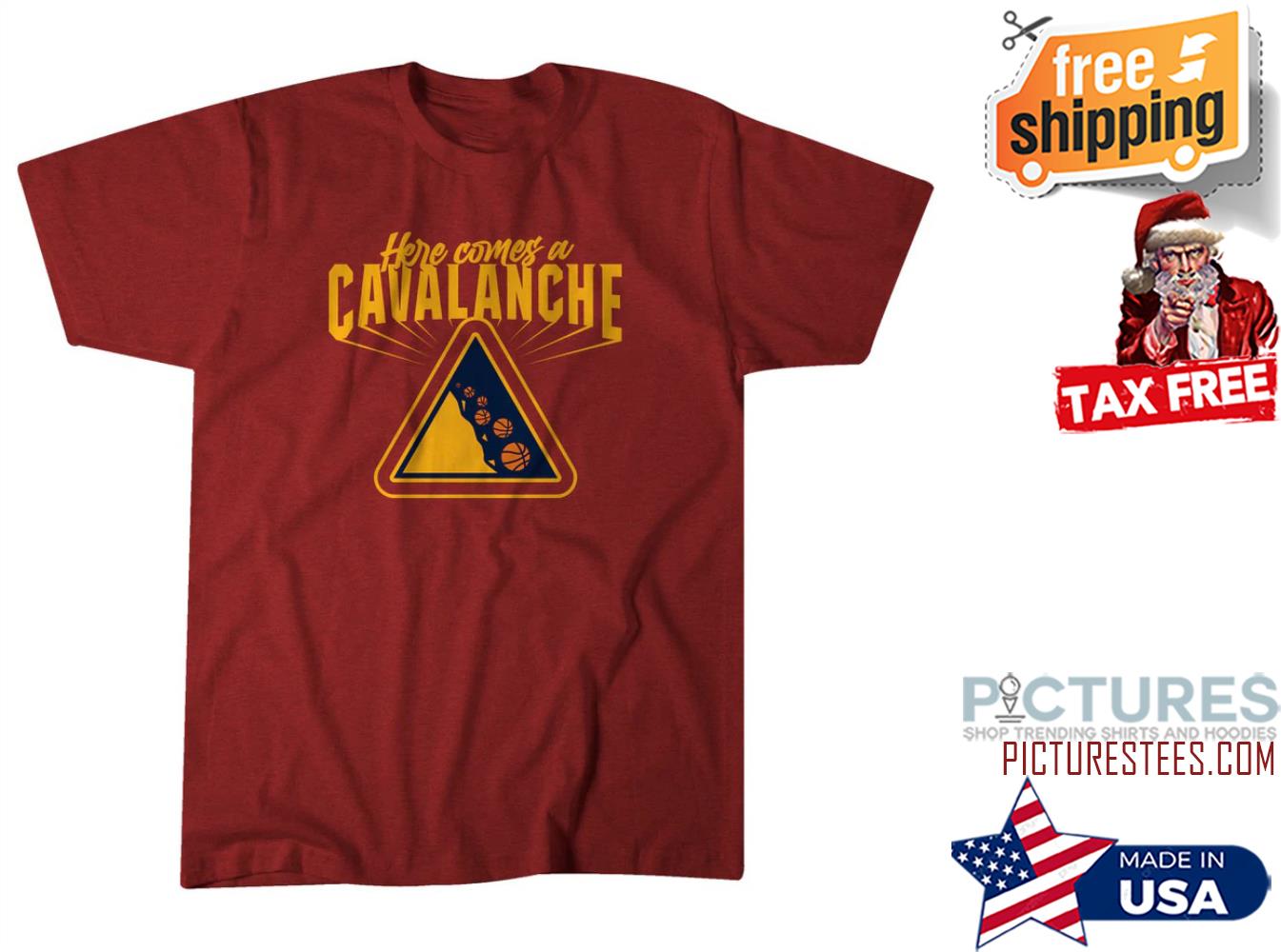 Here comes a Cavalanche basketball shirt