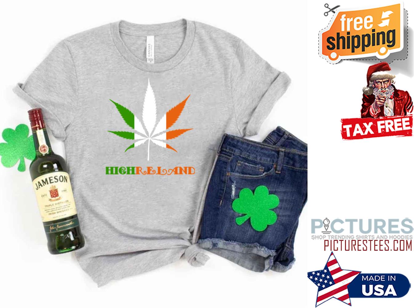 Highreland Irish Flag St Patrick’s Day Irish Flag shirt