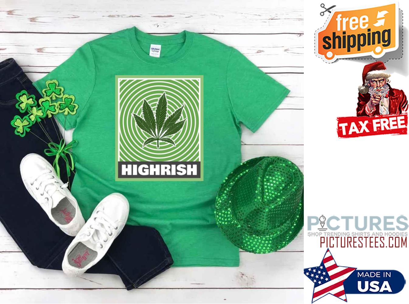 Highrish Trippy St Patrick's Day shirt