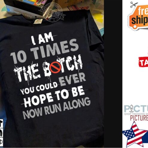 I am 10 times the bitch you could ever hope to be now run along shirt