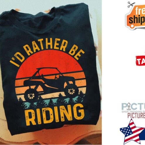 I'd rather be riding sunset shirt