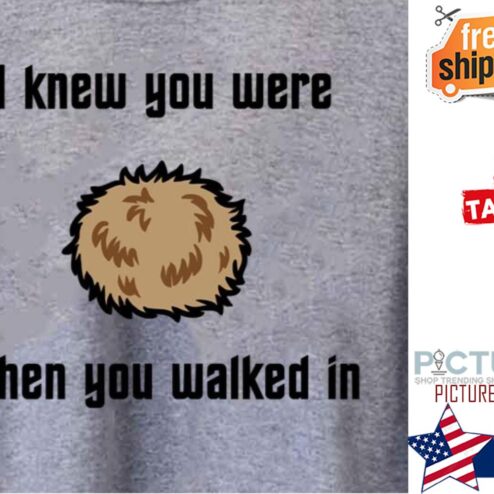 I Knew You Were When You Walked In shirt