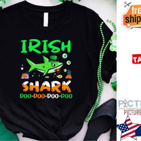 Irish Shark Doo Doo Doo St Patrick's day shirt