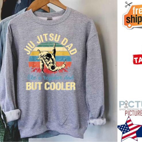 Jiu Jitsu Dad Like is regular dad but cooler sunset vintage shirt