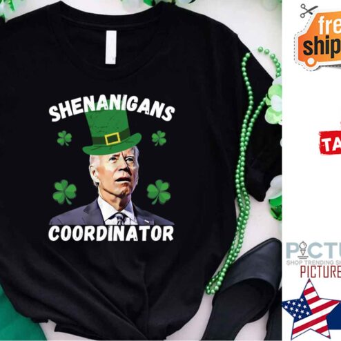 Joe Biden Confused Shenanigans Coordinator St Patrick's Day shirt