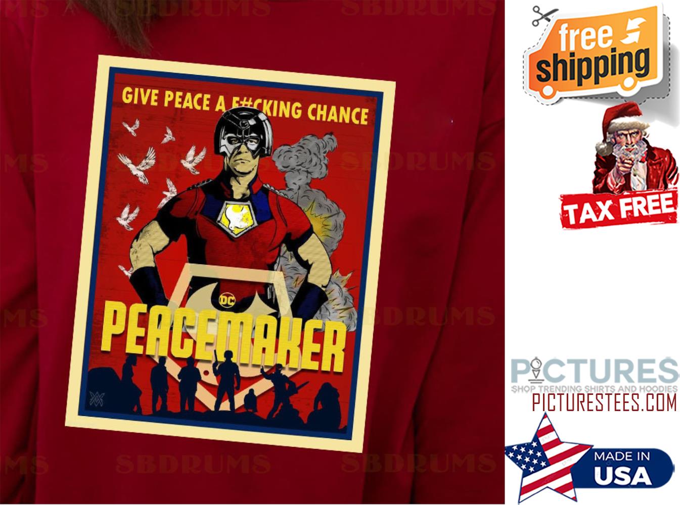 John Cena give peace a fucking chance Peacemaker shirt