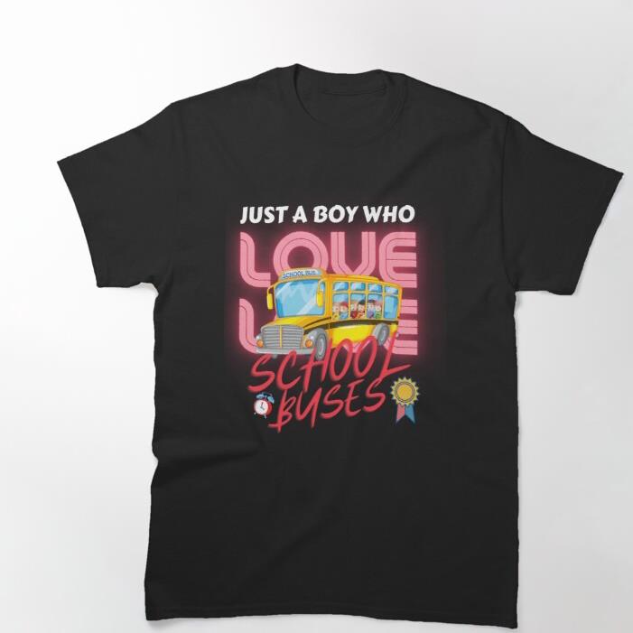 Just a boy who love school buses shirt
