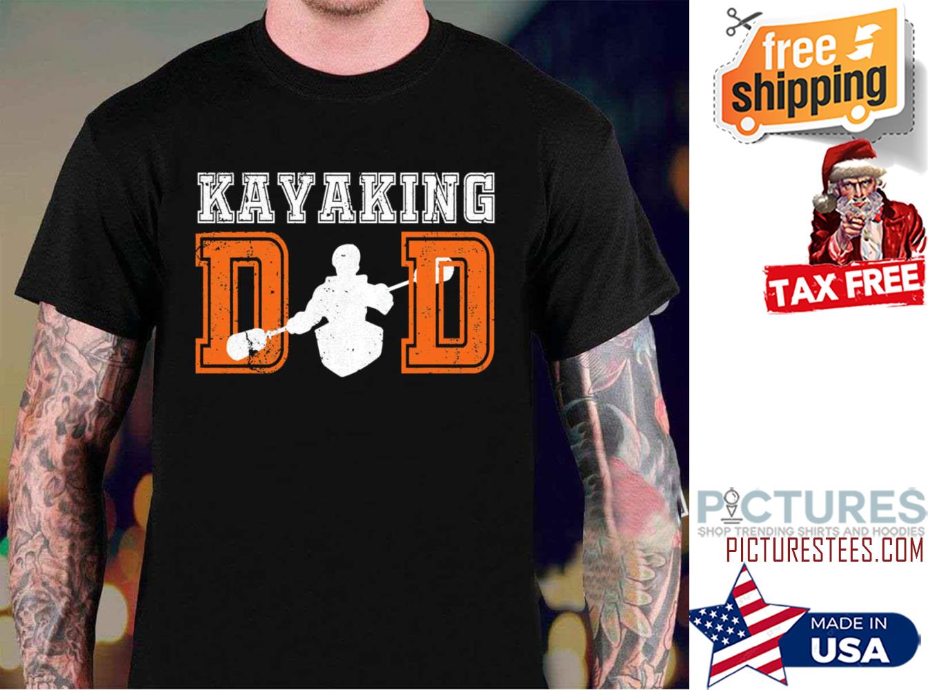 Kayaking Dad Funny Father's day shirt
