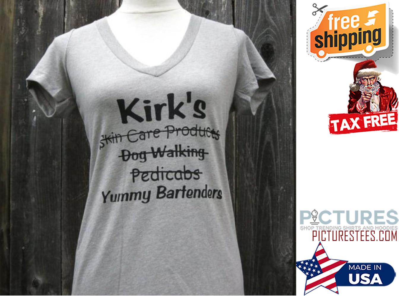 Kirk's yummy Bartenders shirt