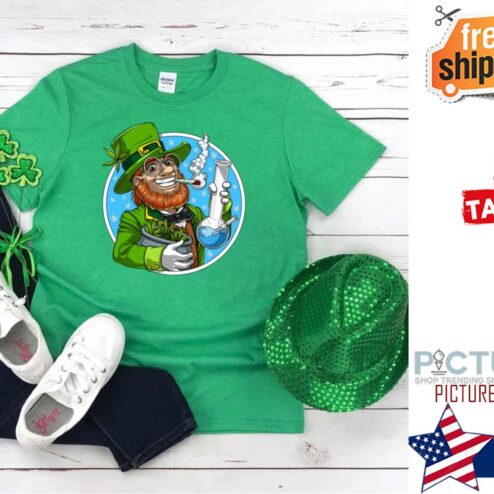 Leprechaun Smoking Weed shirt