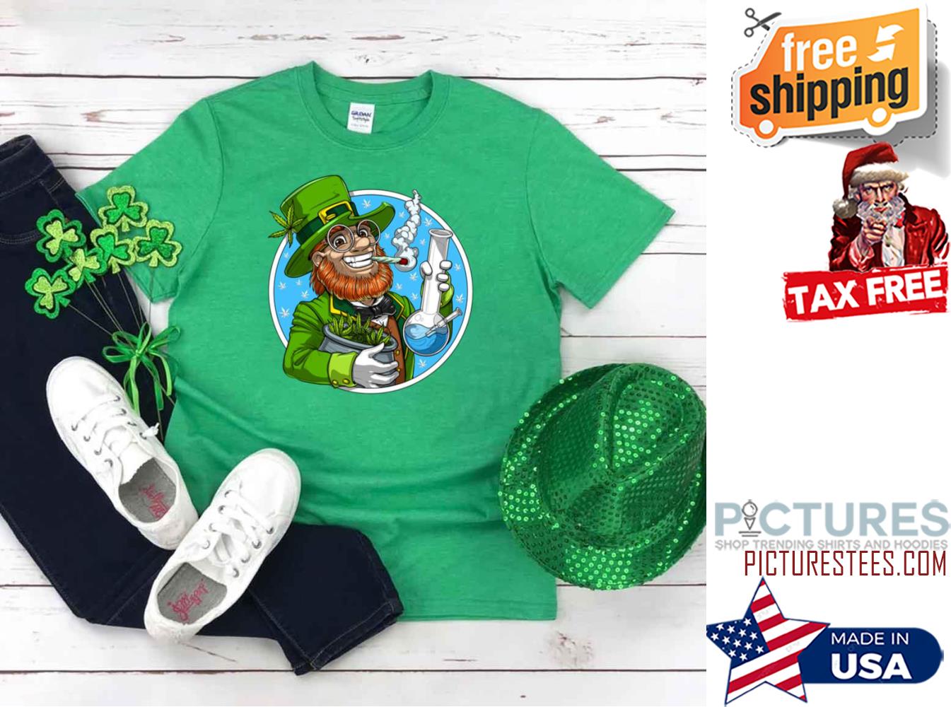 Leprechaun Smoking Weed shirt Leprechaun Smoking Weed shirt