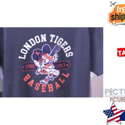 London Tigers 1989 1993 Baseball shirt