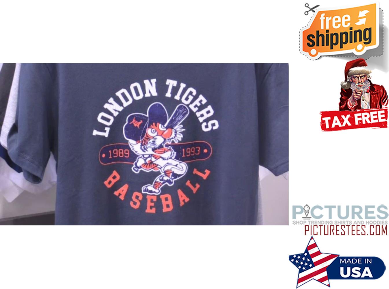 London Tigers 1989 1993 Baseball shirt