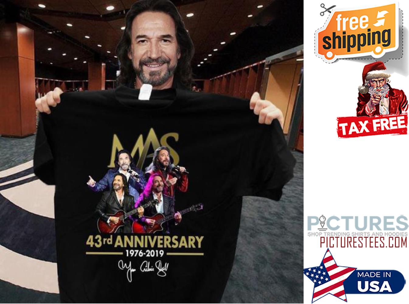 MAS 43rd anniversary 1976-2019 signatures shirt