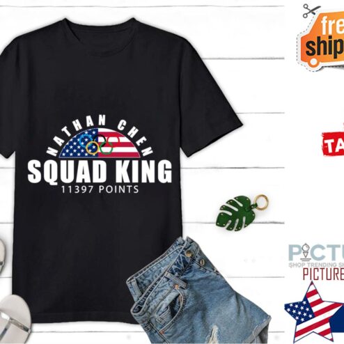 Nathan Chen Aquad King 11397 Point Olympic Flag Shirt
