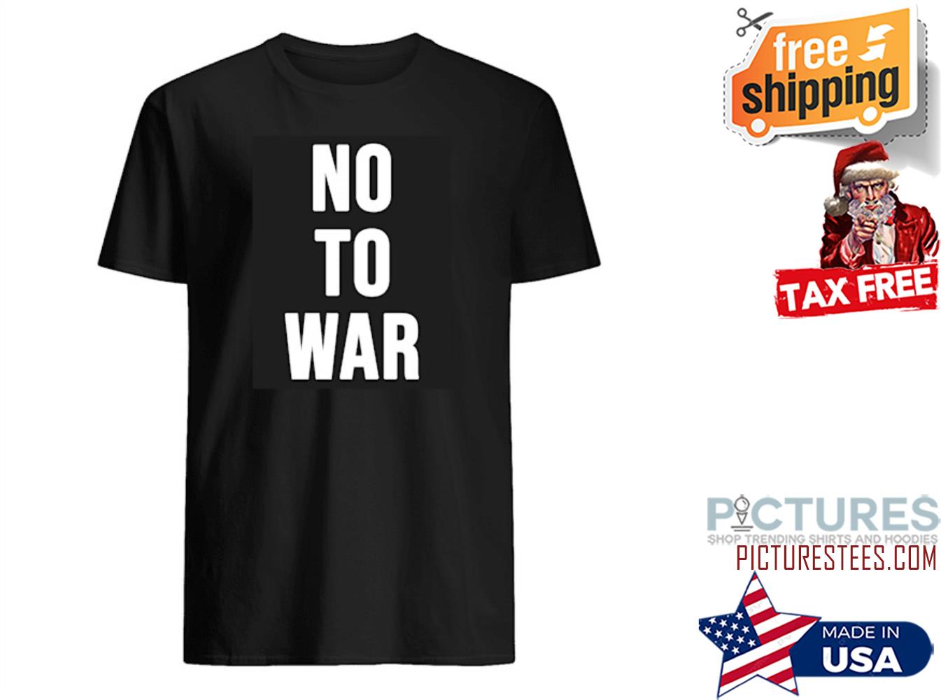 No To War shirt