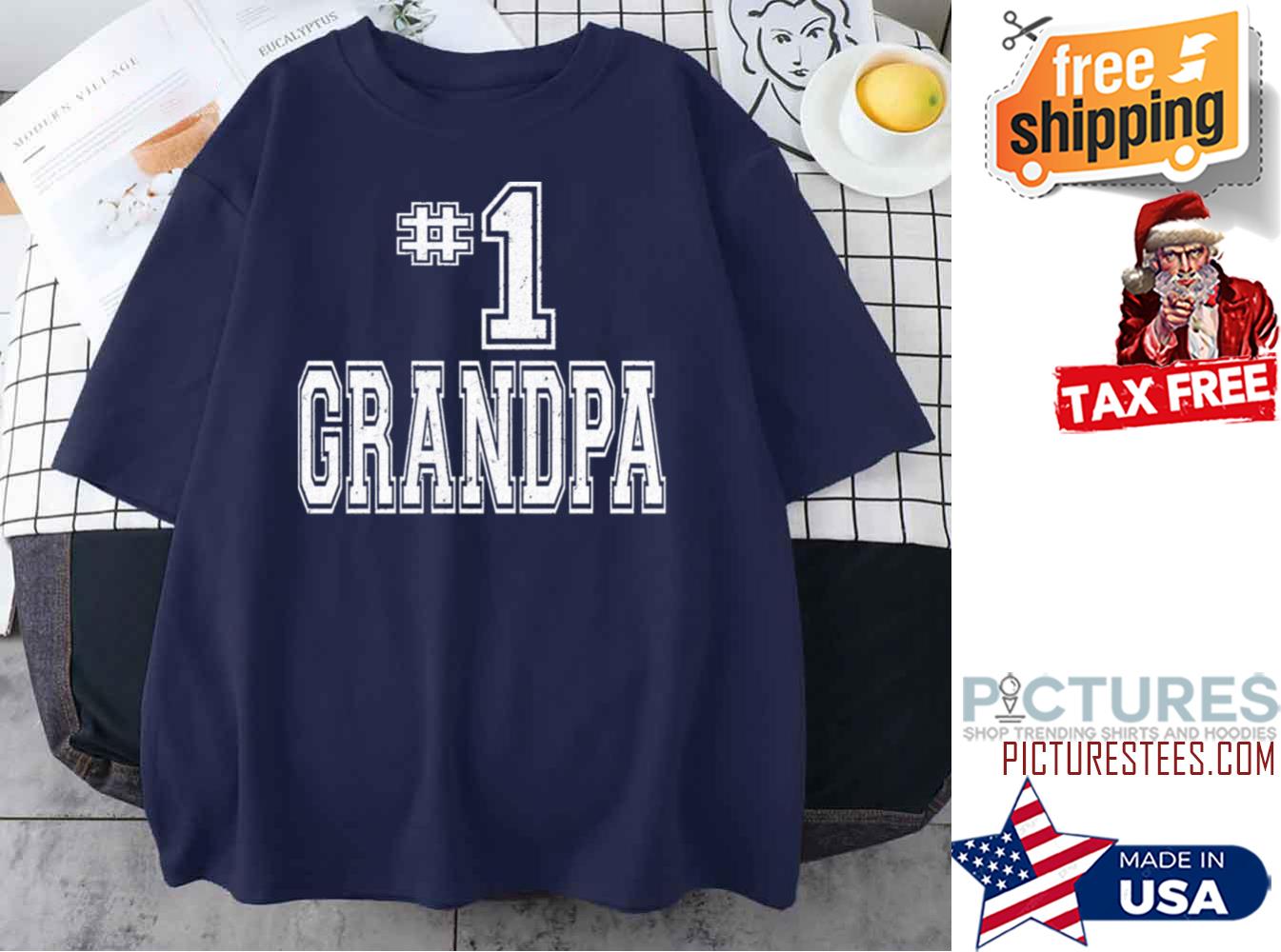 Number One Grandpa shirt