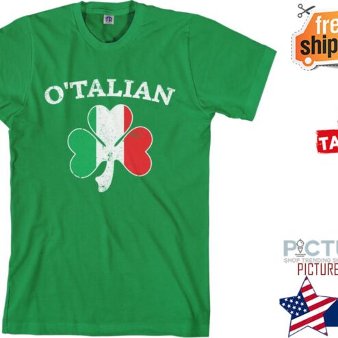 O'Talian Italian Irish Shamrock St Patrick's day shirt