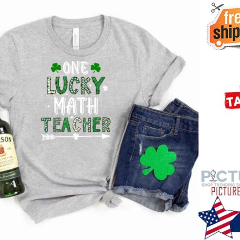 One Lucky Math Teacher St Patrick's Day shirt