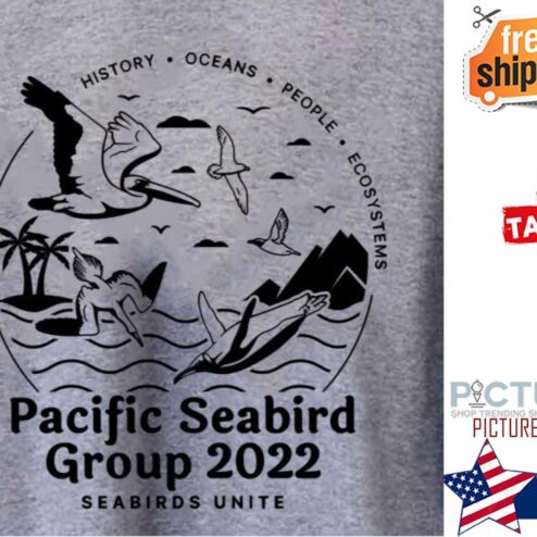 Pacific Seabird Group 22 Black Logo shirt