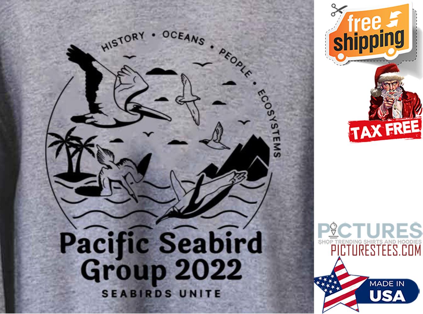 Pacific Seabird Group 22 Black Logo shirt