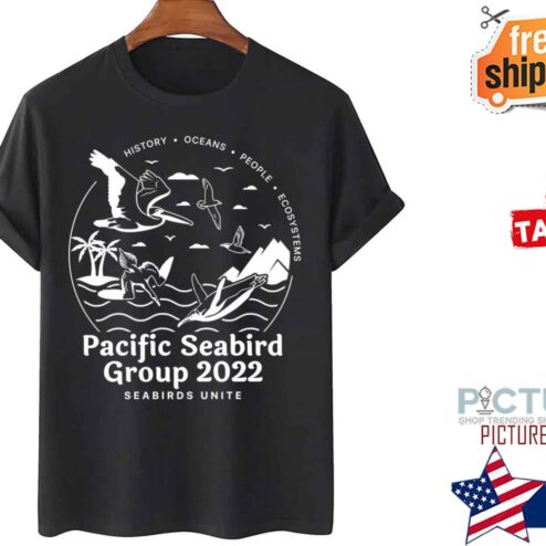 Pacific Seabird Group 22 White Seabirds Unite shirt