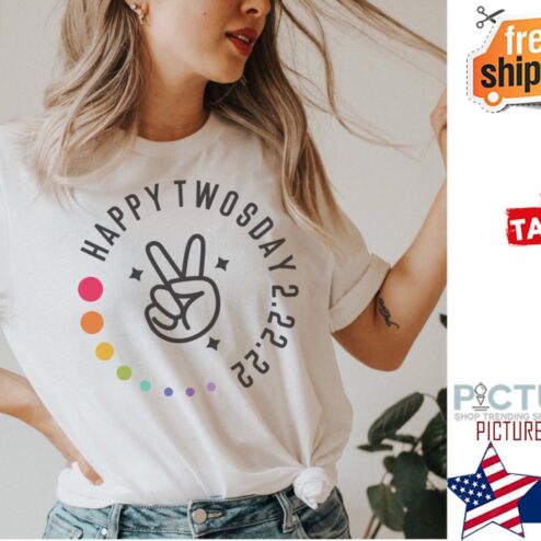 Peace Happy Twosday 2-22-22 shirt