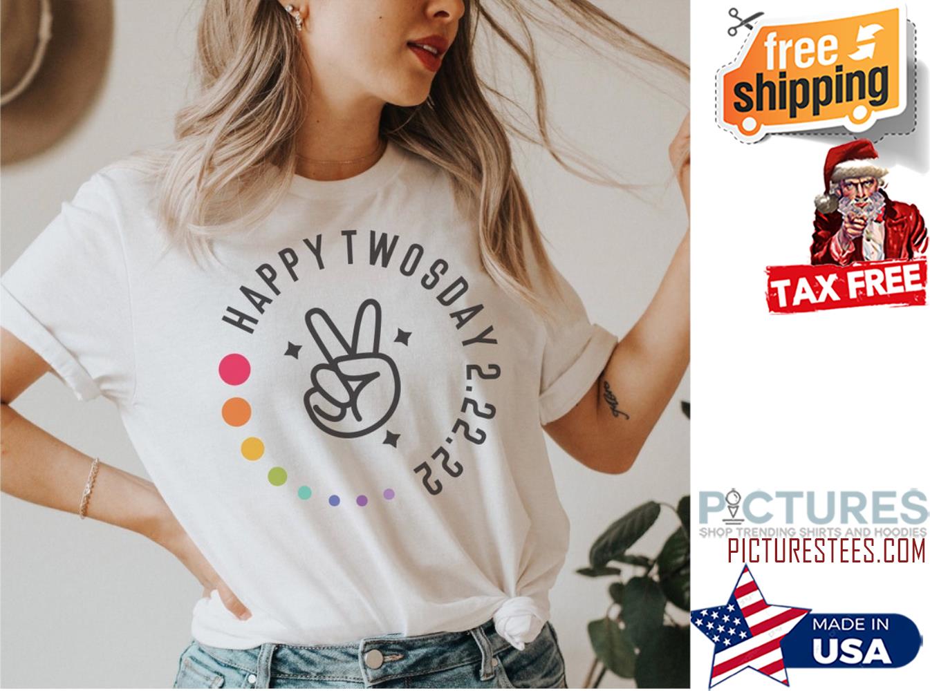 Peace Happy Twosday 2-22-22 shirt