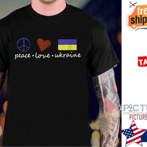 Peace Love Stand With Ukraine shirt
