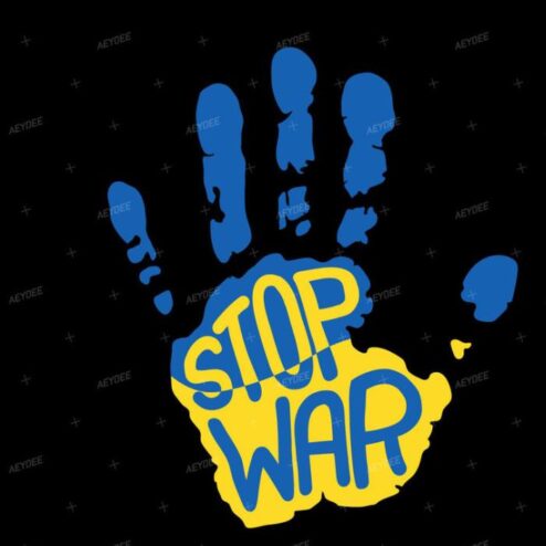 STOP WAR Ukraine Hand Sign Shirt