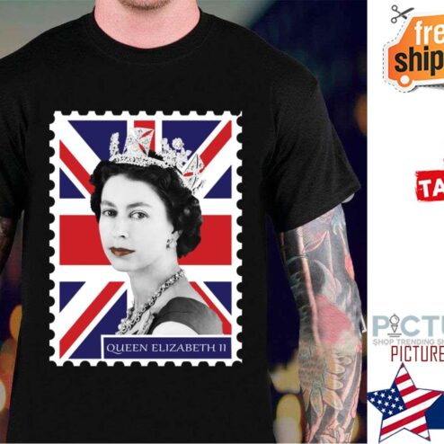 Queen Elizabeth II Stamp shirt