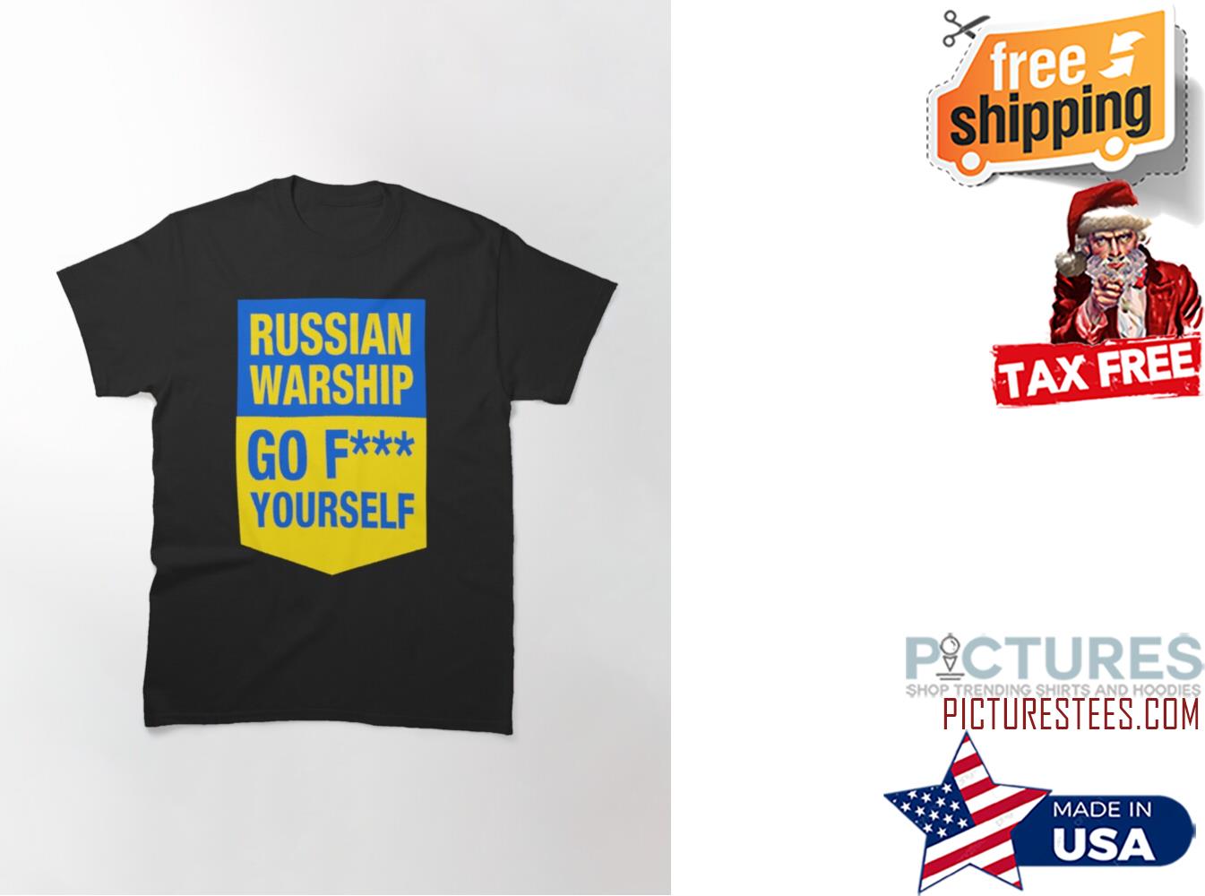 russian warship go fuck yourself support ukraine shirt