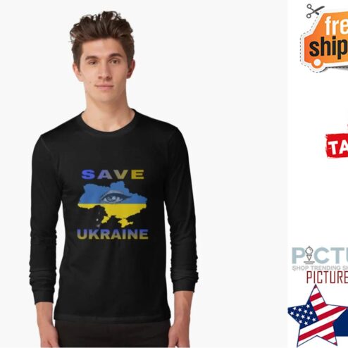 Save Ukraine, Pray For Them Flag Eye Shirt