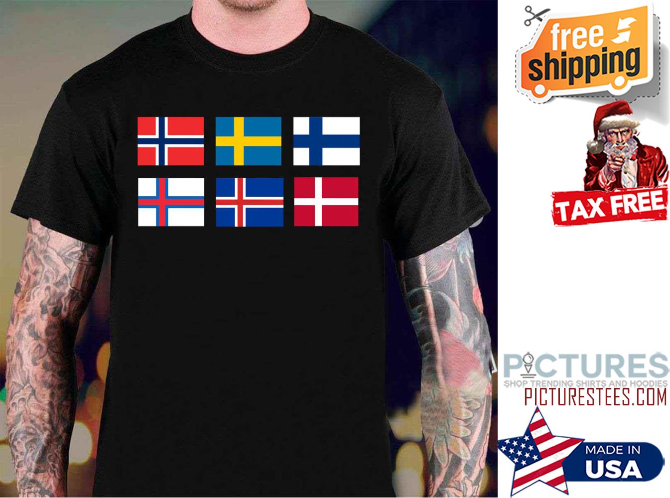 Scandinavian Flags shirt