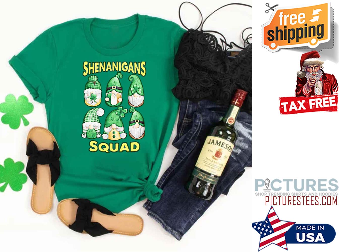 Shenanigans Gnomies Squad St Patrick's Day shirt