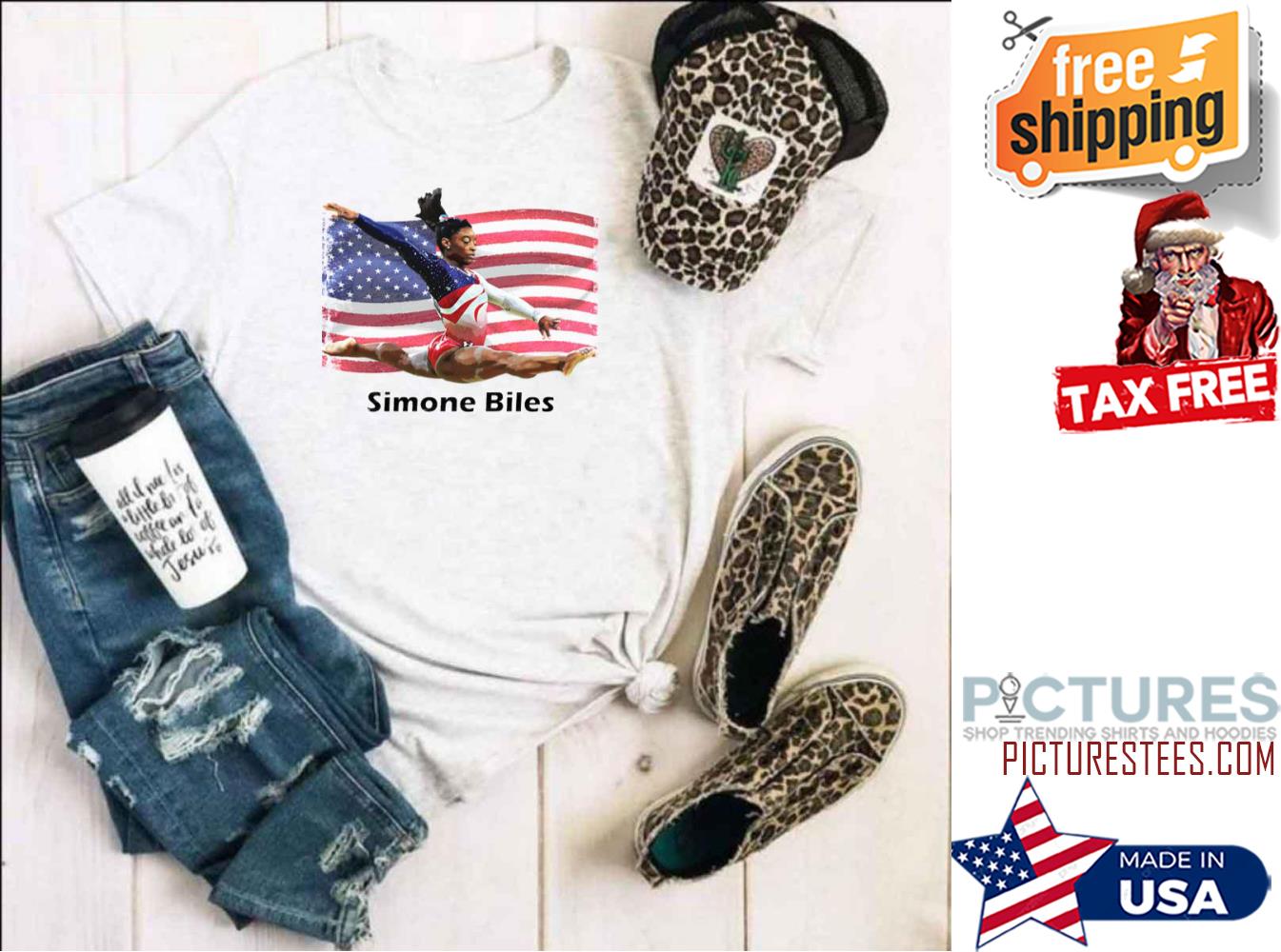 Simone Biles American Flag shirt